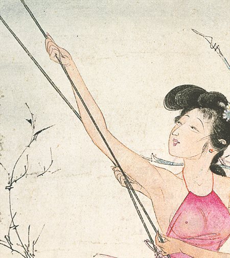 东营-胡也佛的仕女画和最知名的金瓶梅秘戏图
